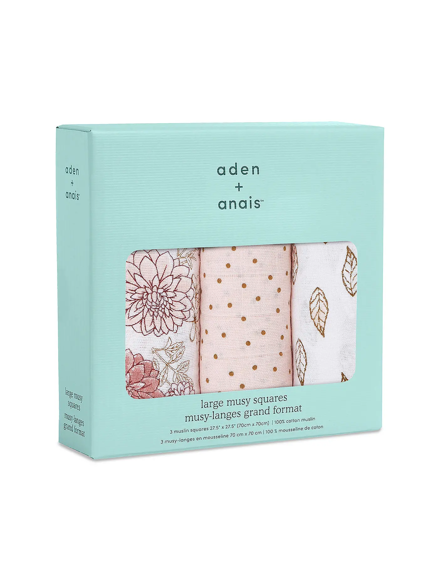 ADEN + ANAIS | Mulltuch 3er Pkg Musy Rising Star | weiss
